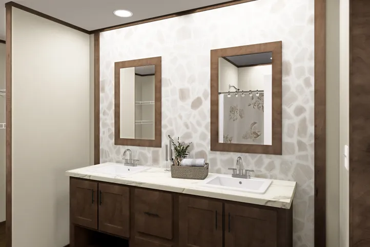 The MOROCCO Primary Bathroom. This Manufactured Mobile Home features 4 bedrooms and 2 baths.