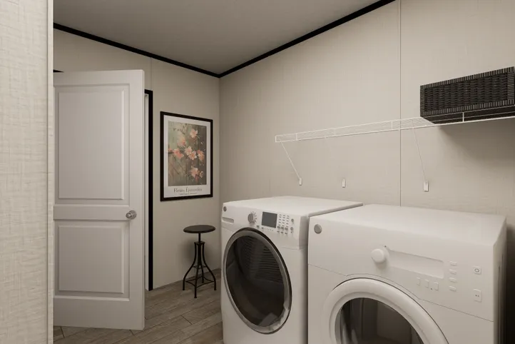 The ULTRA PRO HERCULES 28X68 3BR Utility Room. This Manufactured Mobile Home features 3 bedrooms and 2 baths.