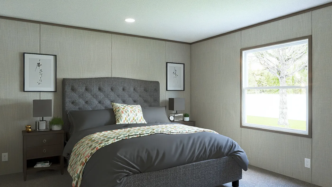 The LEGEND 28X48 Primary Bathroom. This Manufactured Mobile Home features 3 bedrooms and 2 baths.