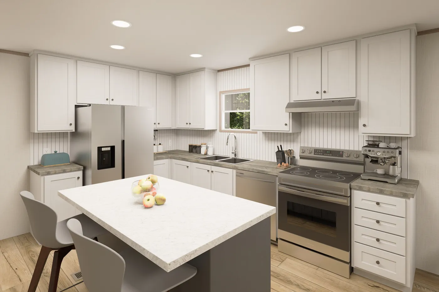 The ULTRA FLEX Kitchen. This Manufactured Mobile Home features 4 bedrooms and 2 baths.