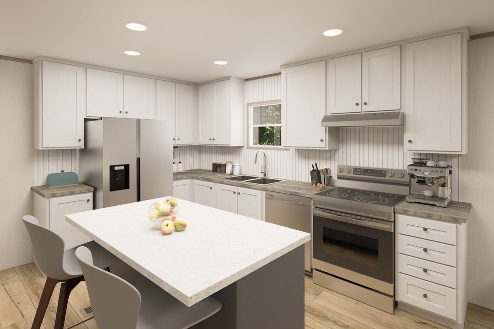 The ULTRA FLEX Kitchen. This Manufactured Mobile Home features 4 bedrooms and 2 baths.