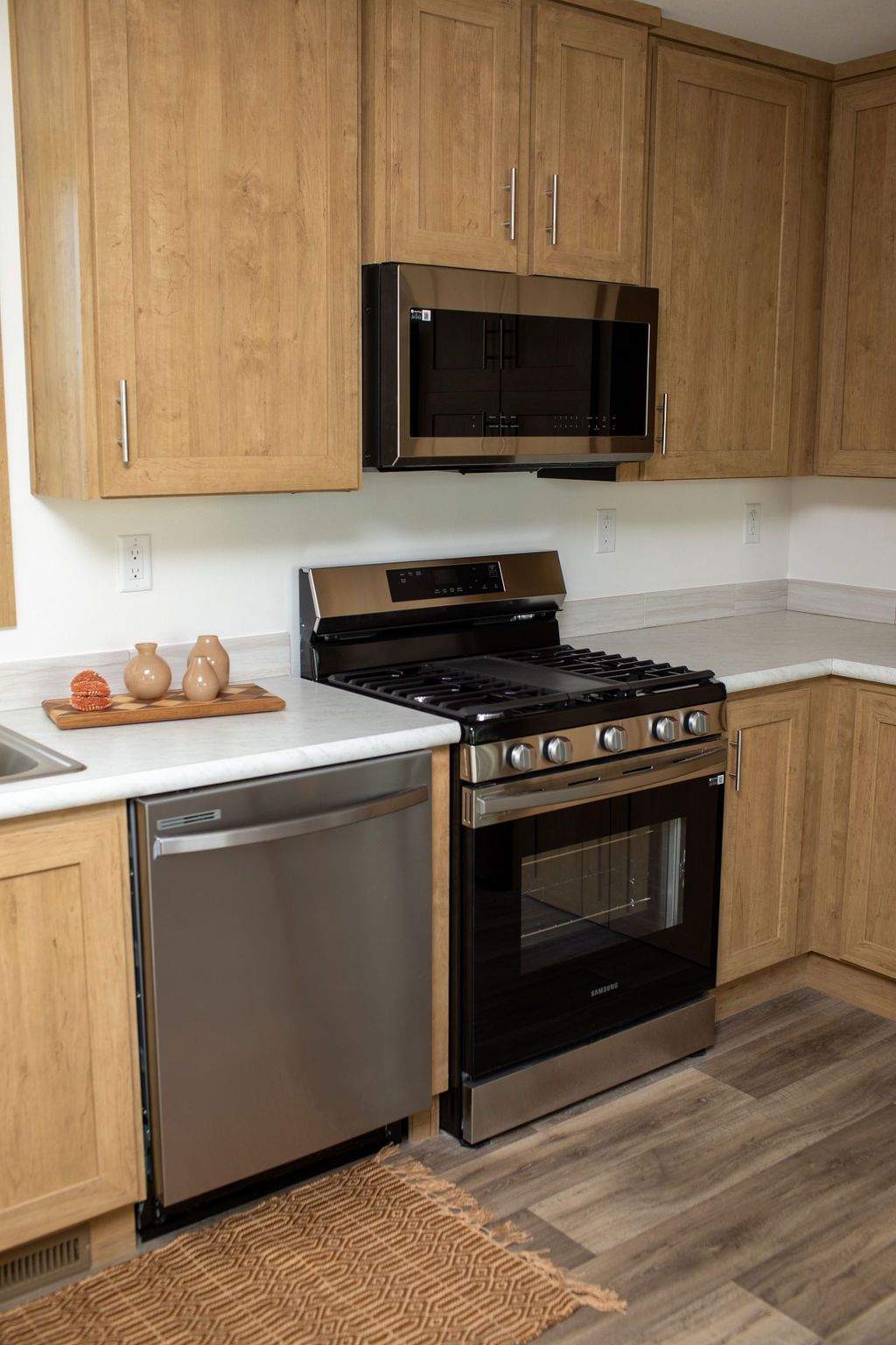 The RAMSEY 223 Kitchen. This Manufactured Mobile Home features 3 bedrooms and 2 baths.