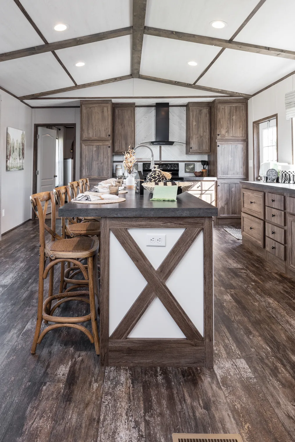 THE SURE THING Kitchen. This Home features 3 bedrooms and 2 baths.