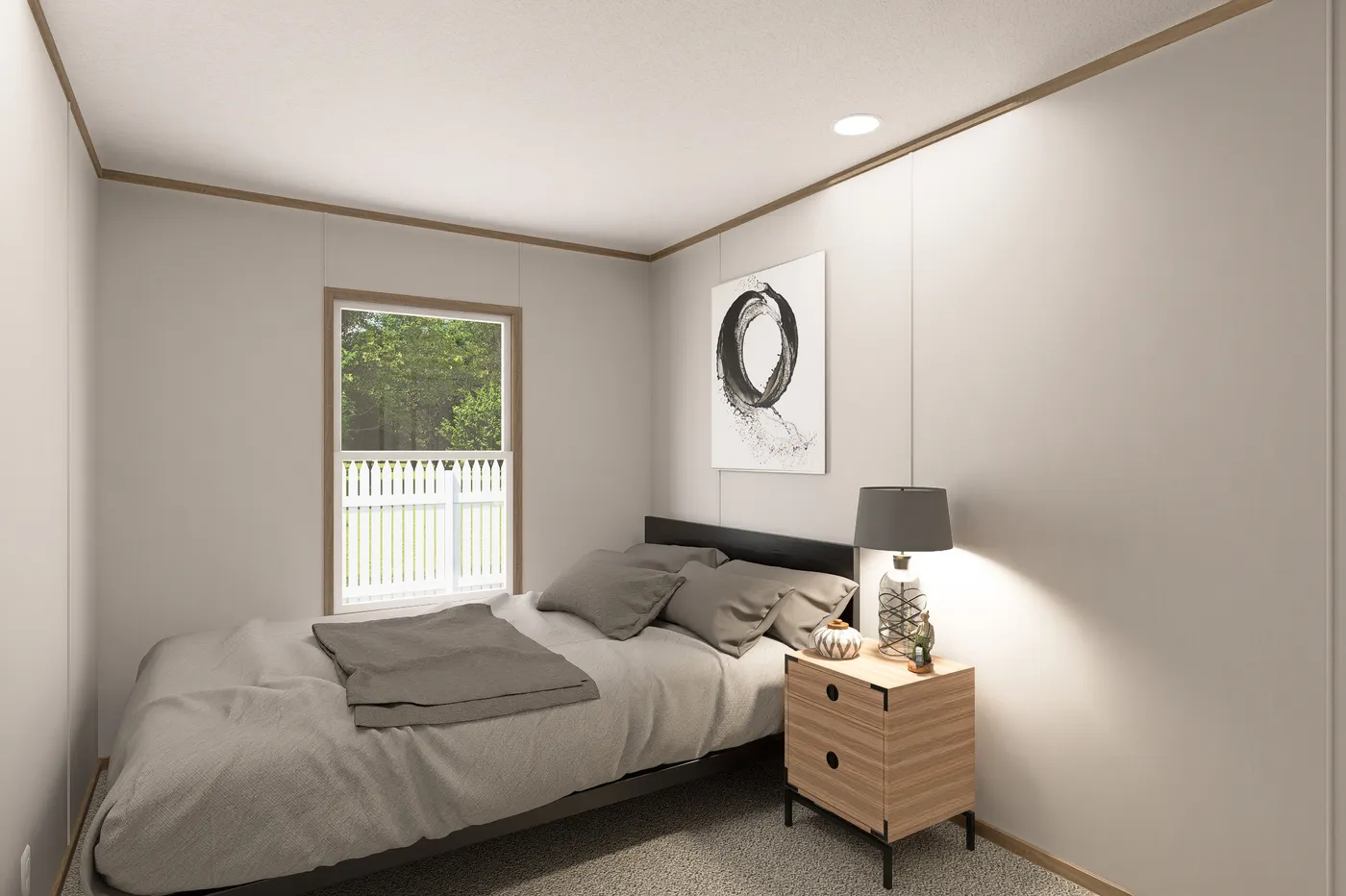 The THE EAGLE 52 Bedroom. This Manufactured Mobile Home features 3 bedrooms and 2 baths.