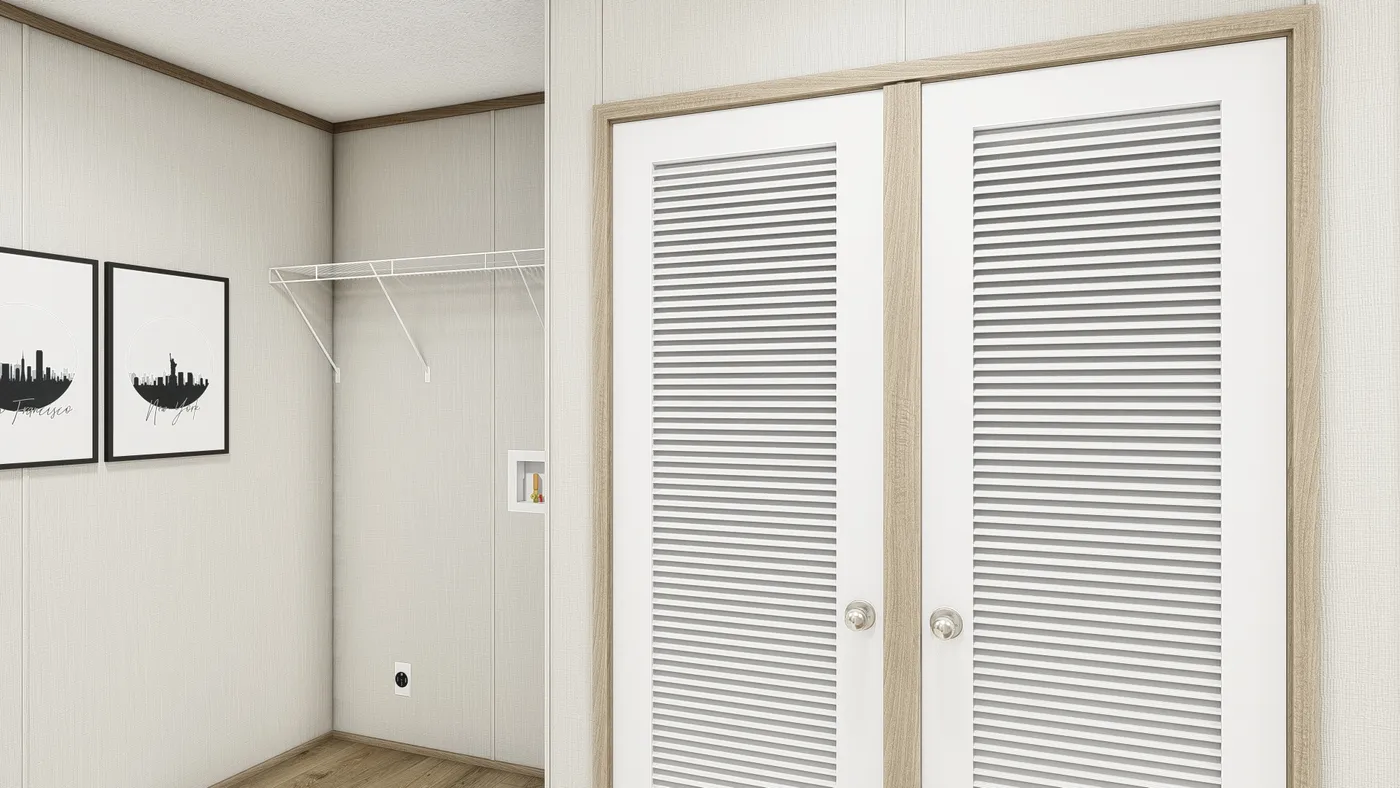 The BEACON  16X66 Utility Room. This Manufactured Mobile Home features 3 bedrooms and 2 baths.