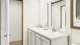 The SPIRIT Primary Bathroom. This Manufactured Mobile Home features 2 bedrooms and 2 baths.