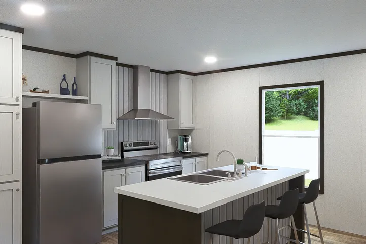 The BALANCE Kitchen. This Manufactured Mobile Home features 3 bedrooms and 2 baths.