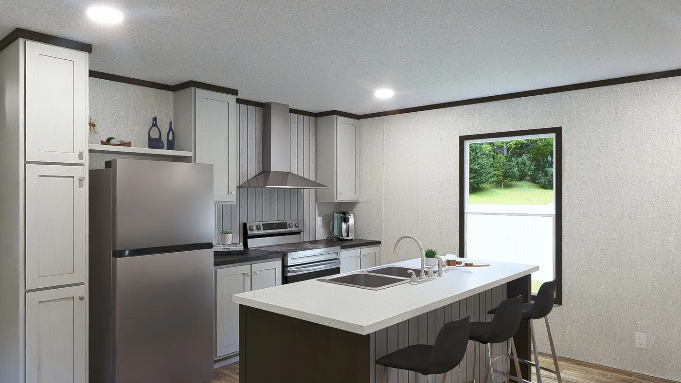 The BALANCE Kitchen. This Manufactured Mobile Home features 3 bedrooms and 2 baths.
