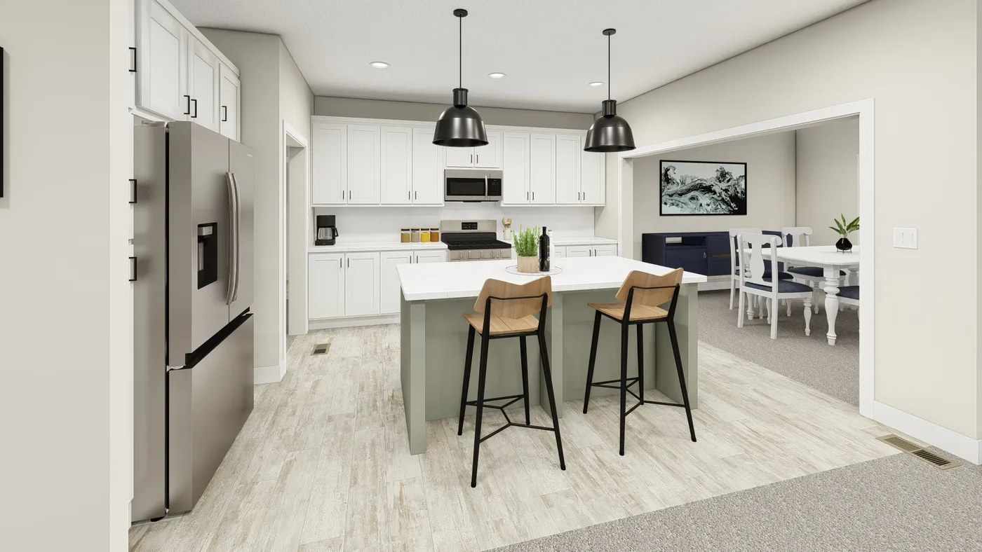 The HIP-4266-4B            SUBLIME Kitchen. This Manufactured Mobile Home features 4 bedrooms and 2.5 baths.