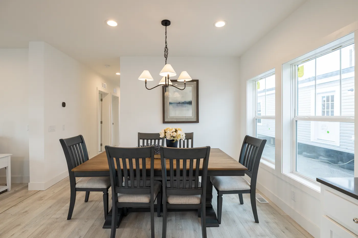 The WINSTON Dining Room. This Manufactured Mobile Home features 3 bedrooms and 2 baths.