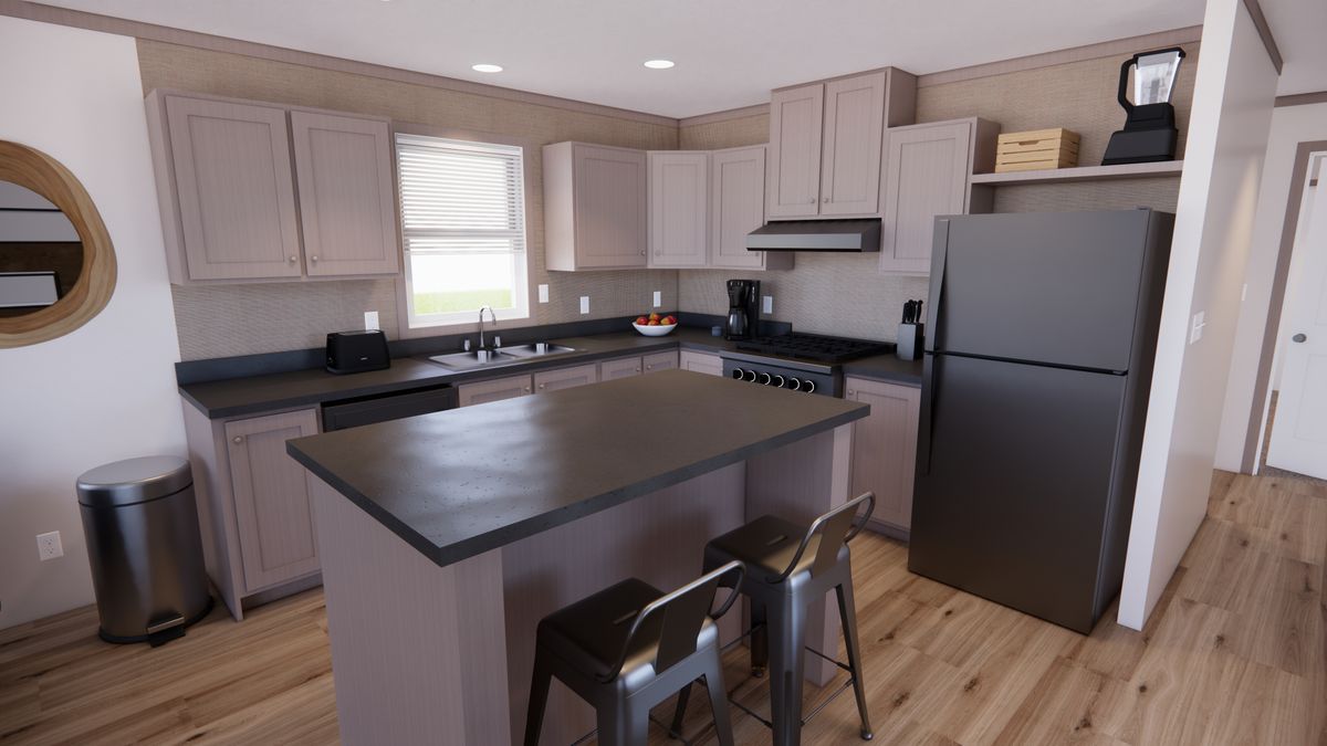 The 7216-4200 ADRENALINE Kitchen. This Manufactured Mobile Home features 3 bedrooms and 2 baths.