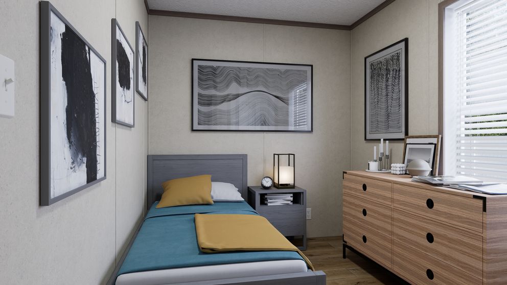 The 6614-CC02 CLEARPATH 66 Bedroom. This Manufactured Mobile Home features 3 bedrooms and 2 baths.