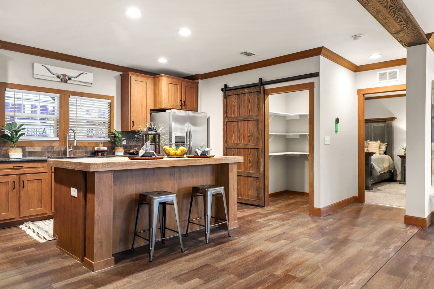 The THE DURANGO Kitchen. This Manufactured Mobile Home features 3 bedrooms and 2 baths.