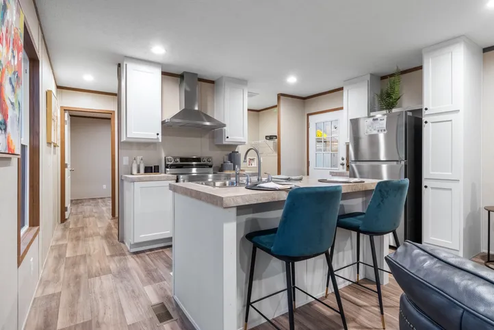 The SPIRIT Kitchen. This Manufactured Mobile Home features 2 bedrooms and 2 baths.
