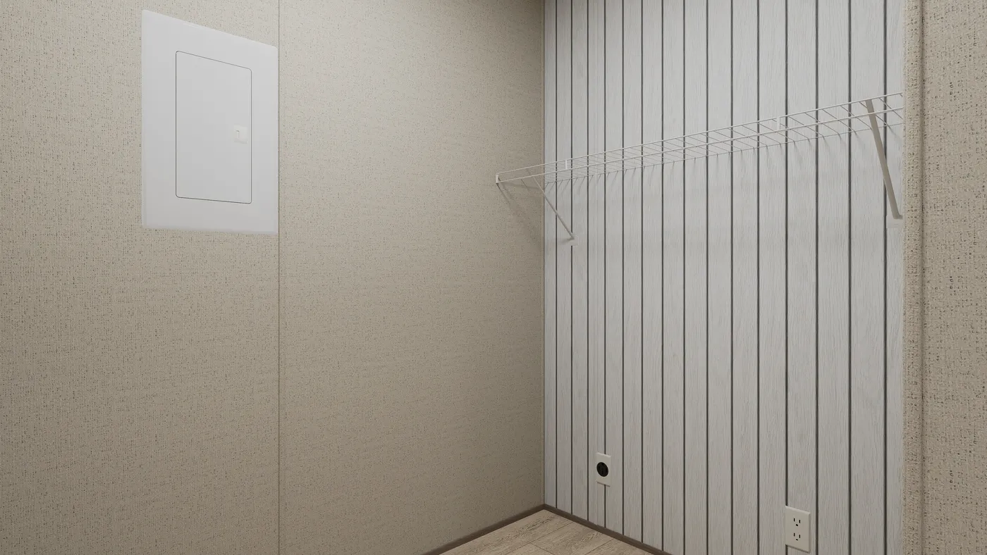The THE ANNIVERSARY 76 Utility Room. This Manufactured Mobile Home features 3 bedrooms and 2 baths.