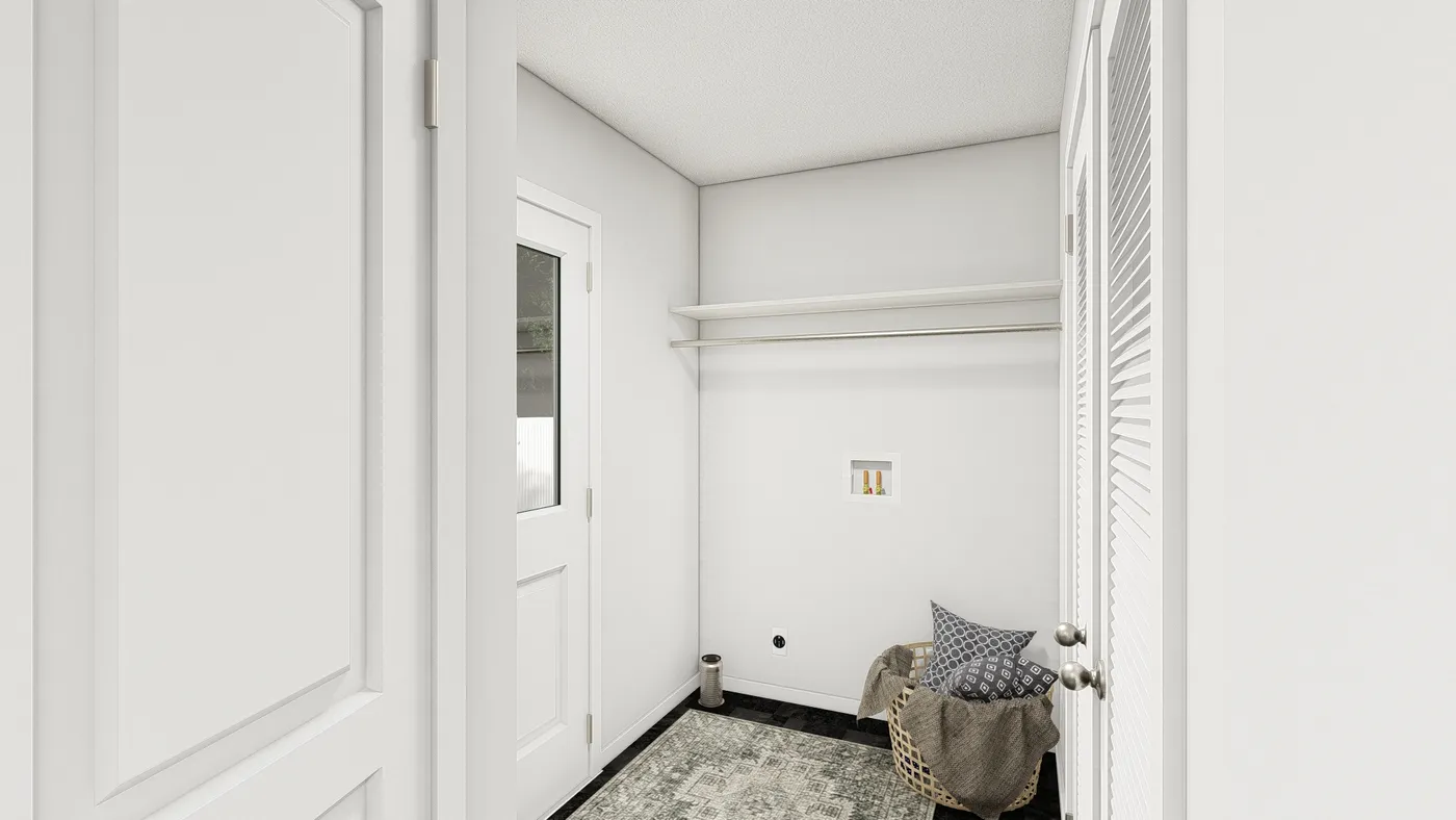 The DRM486F 48'              DREAM Utility Room. This Manufactured Mobile Home features 4 bedrooms and 2 baths.