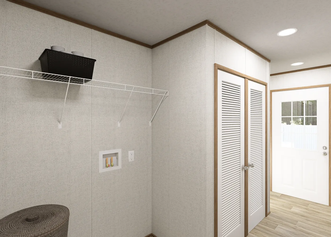 The HORIZON BEACON 16663A Utility Room. This Manufactured Mobile Home features 3 bedrooms and 2 baths.