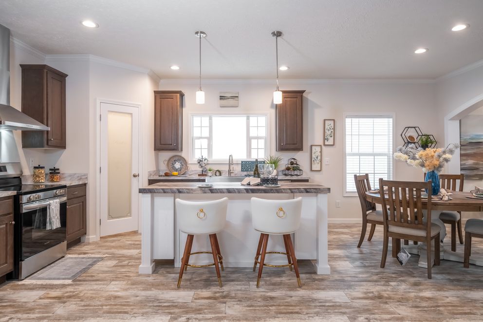 The 1444 CAROLINA Kitchen. This Manufactured Mobile Home features 4 bedrooms and 2 baths.