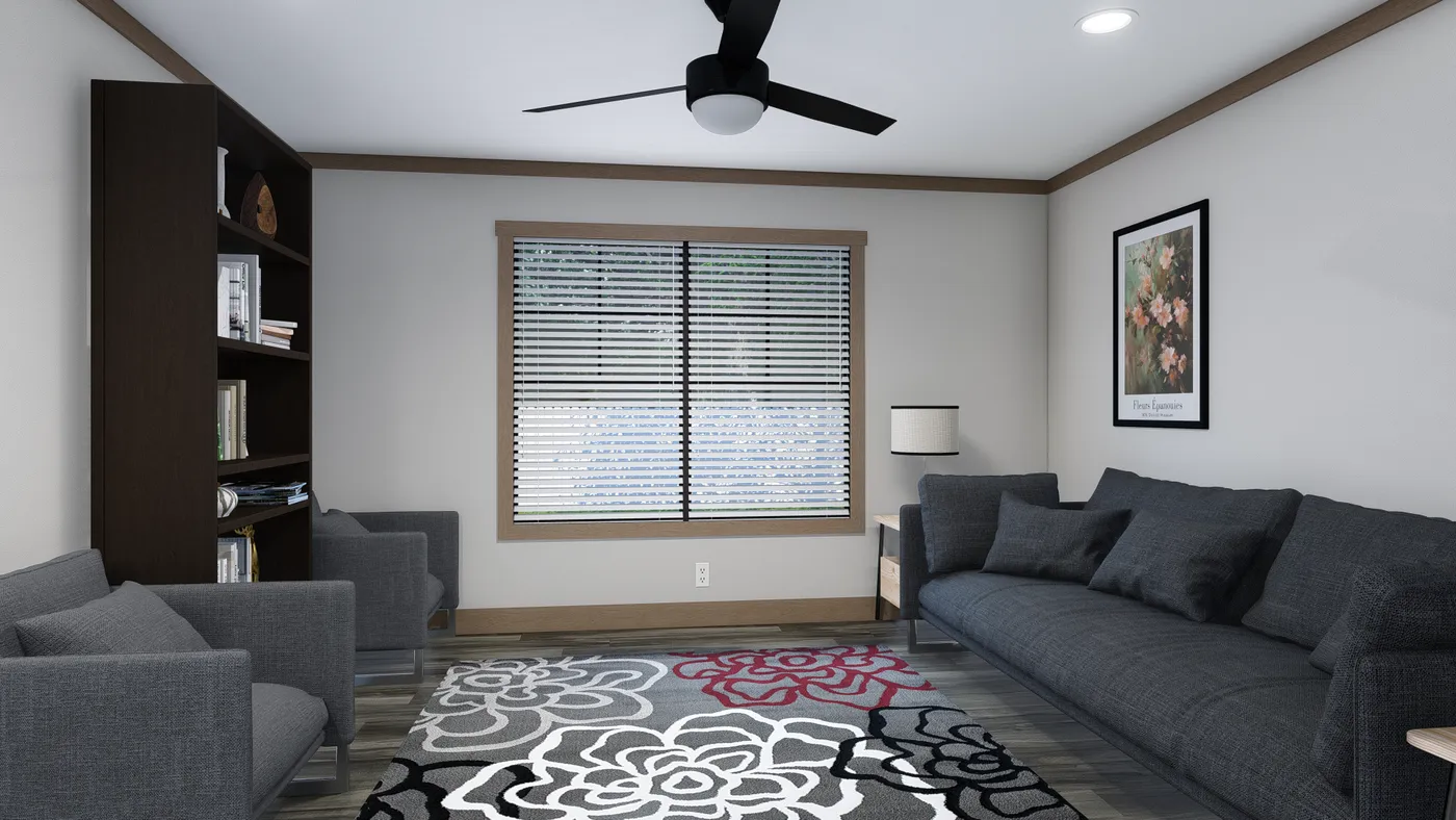 The LORALEI Den. This Manufactured Mobile Home features 3 bedrooms and 2 baths.
