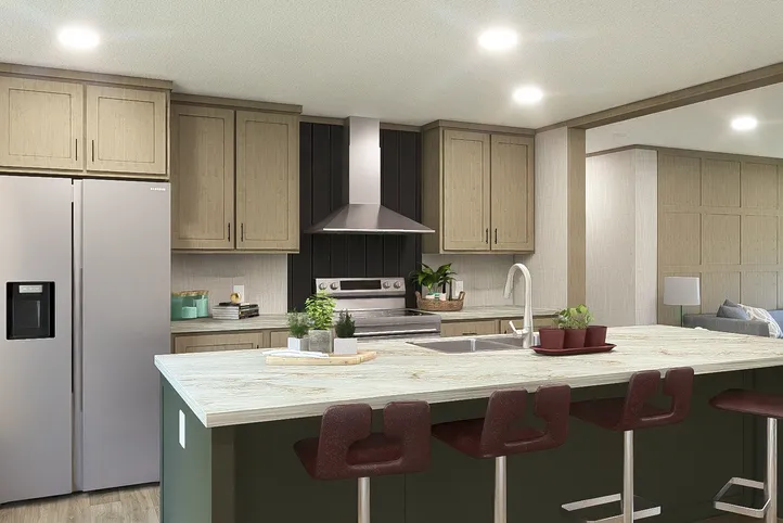 Charwood.The EVEREST Kitchen. This Manufactured Mobile Home features 4 bedrooms and 2 baths.