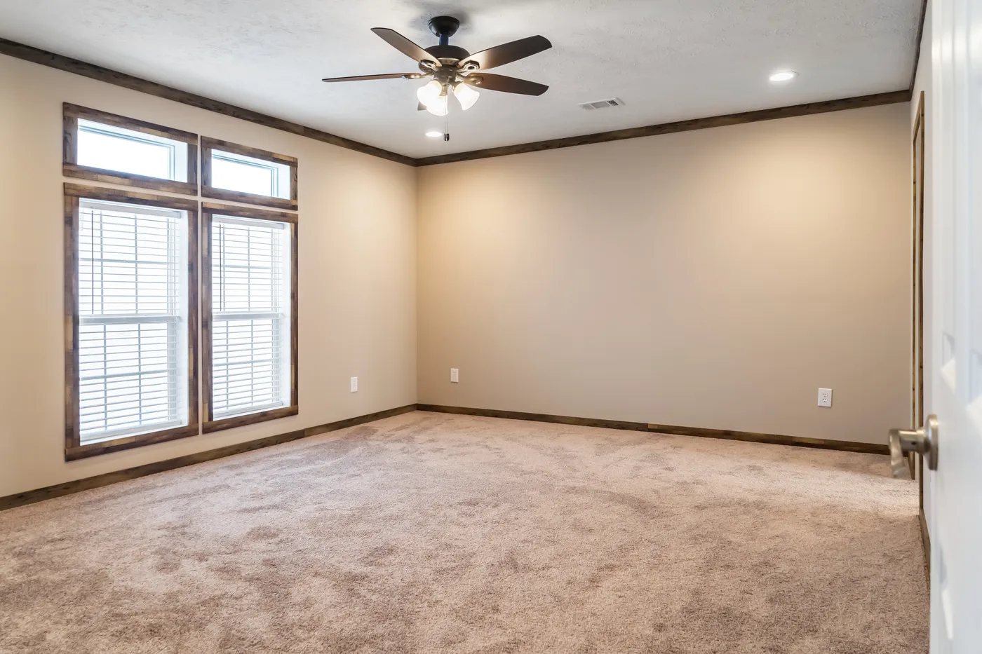 The THE TYRA Bedroom. This Manufactured Mobile Home features 4 bedrooms and 2 baths.