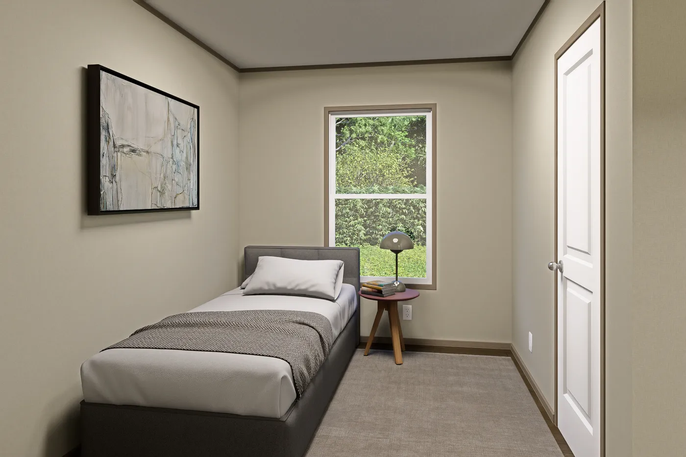 The MARINER Guest Bedroom. This Manufactured Mobile Home features 3 bedrooms and 2 baths.