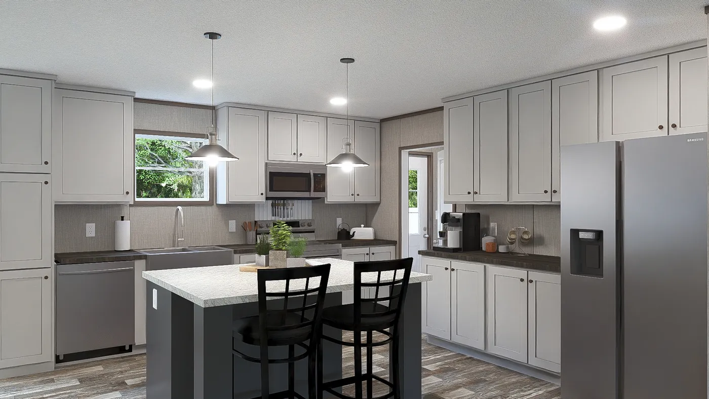 The ULTRA PRO BIG BOY 4 BR 32X76 Kitchen. This Manufactured Mobile Home features 4 bedrooms and 2 baths.