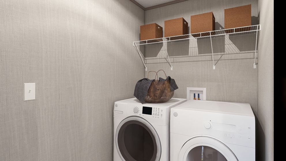 The ULTRA A-PLUS 16X76 Utility Room. This Manufactured Mobile Home features 3 bedrooms and 2 baths.