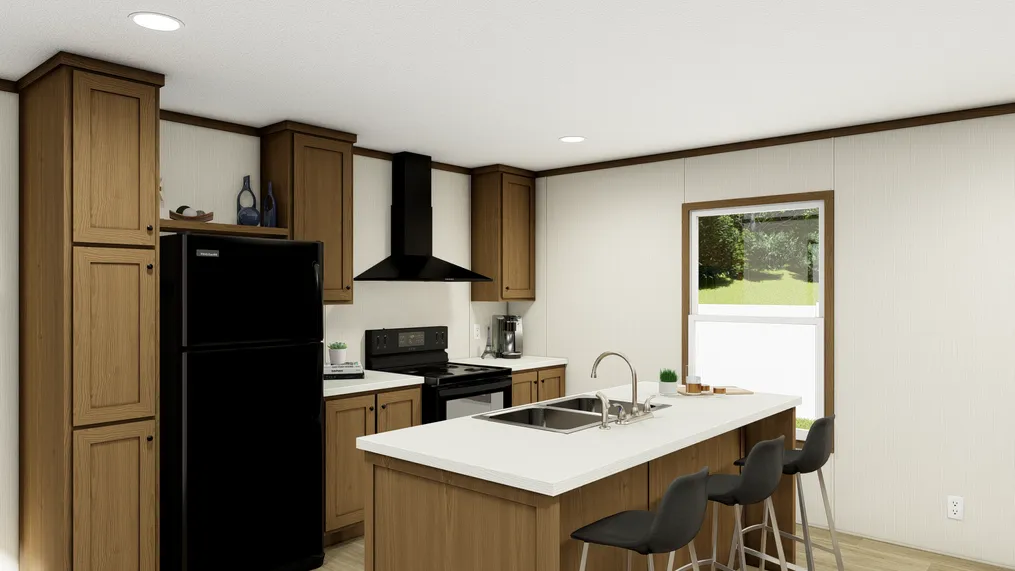 The BALANCE Kitchen. This Manufactured Mobile Home features 3 bedrooms and 2 baths.