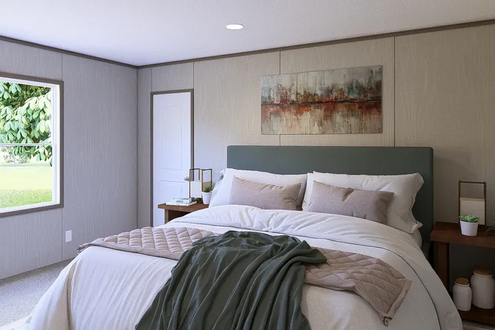 The LEGEND BIG BOY Bedroom. This Manufactured Mobile Home features 4 bedrooms and 2 baths.