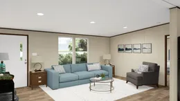 The MARVEL 4 Living Room. This Manufactured Mobile Home features 4 bedrooms and 2 baths.