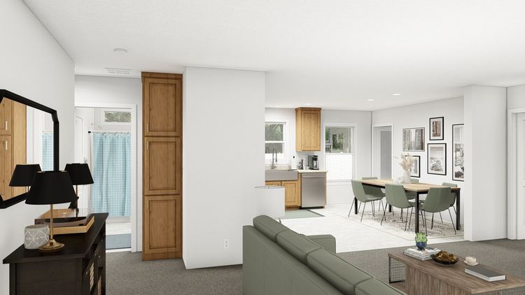 The DRM443F 44'              DREAM Foyer. This Manufactured Mobile Home features 3 bedrooms and 2 baths.