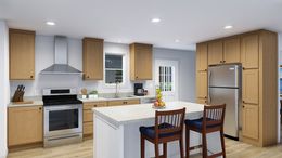 The LET IT BE Kitchen. This Manufactured Mobile Home features 3 bedrooms and 2 baths.
