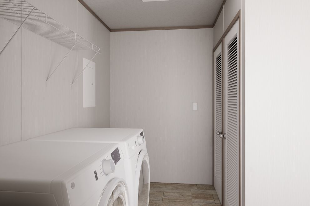 The ULTRA FLEX Utility Room. This Manufactured Mobile Home features 3 bedrooms and 2 baths.