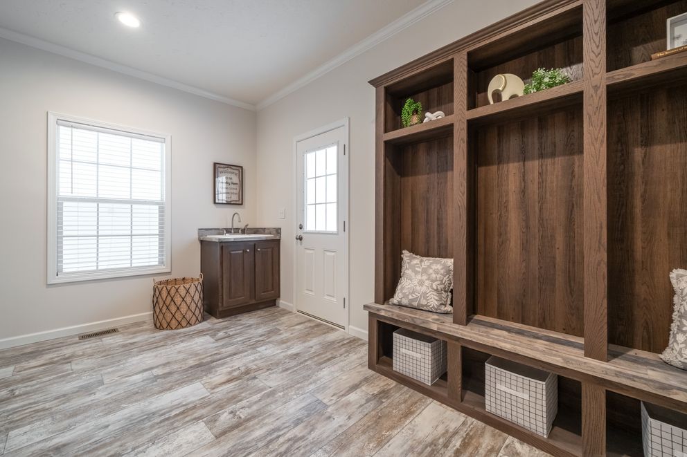 The 1444 CAROLINA Utility Room. This Manufactured Mobile Home features 4 bedrooms and 2 baths.