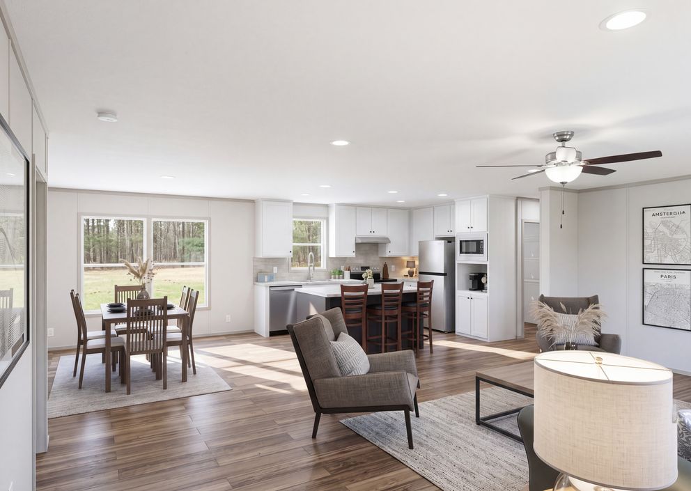 The THE MOUNTAINEER 76 Foyer. This Manufactured Mobile Home features 4 bedrooms and 2 baths.