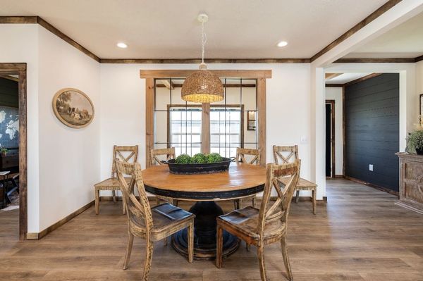 The ARABELLA Dining Room. This Manufactured Mobile Home features 3 bedrooms and 2 baths.