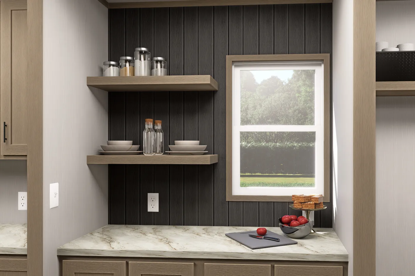 The MARINER Kitchen. This Manufactured Mobile Home features 3 bedrooms and 2 baths.