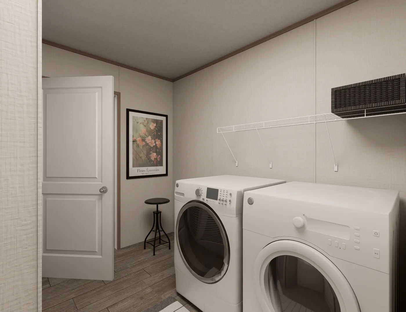 The ULTRA PRO HERCULES 28X68 3BR Utility Room. This Manufactured Mobile Home features 3 bedrooms and 2 baths.