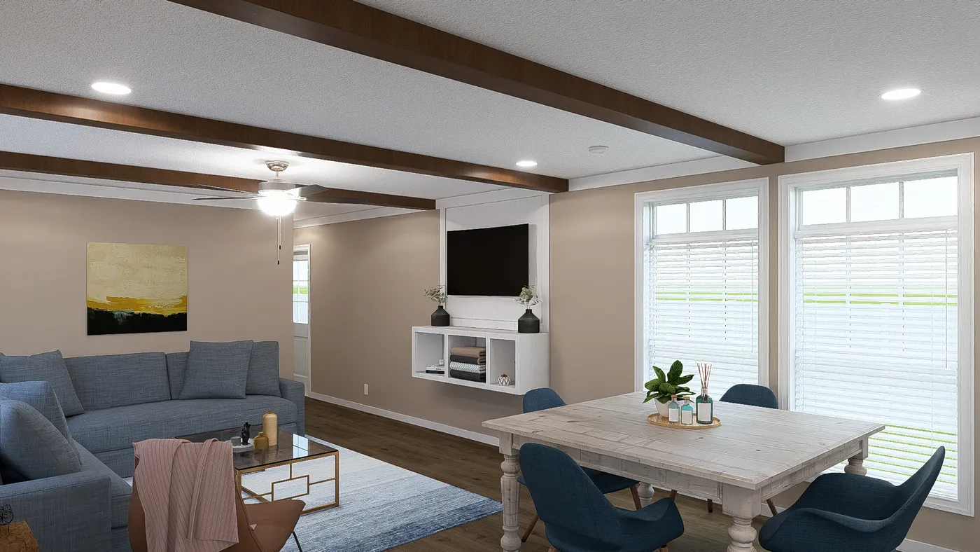 The THE DREAM Foyer. This Manufactured Mobile Home features 3 bedrooms and 2 baths.