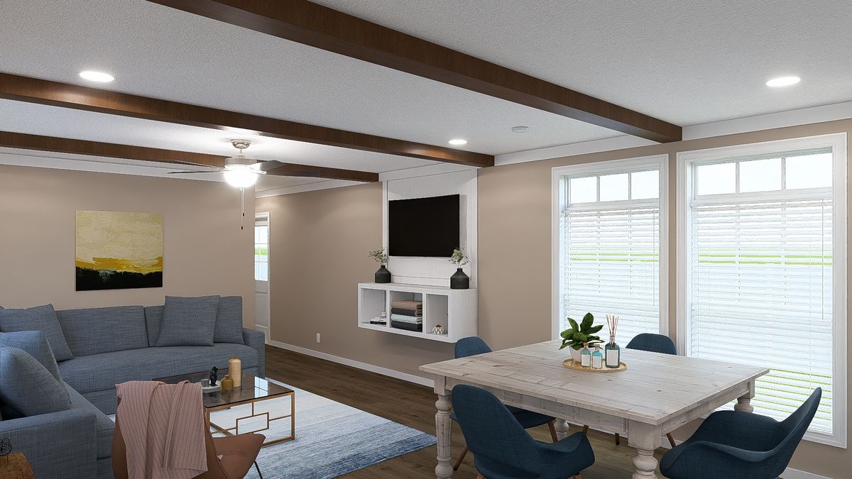 The THE DREAM Foyer. This Manufactured Mobile Home features 3 bedrooms and 2 baths.
