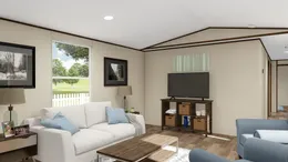 The GLORY Living Room. This Manufactured Mobile Home features 3 bedrooms and 2 baths.