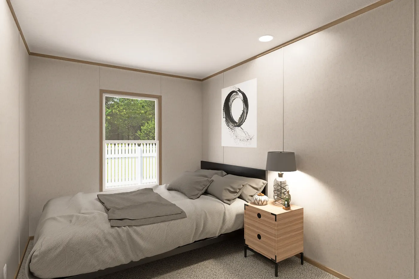 The THE EAGLE 52 Bedroom. This Manufactured Mobile Home features 3 bedrooms and 2 baths.