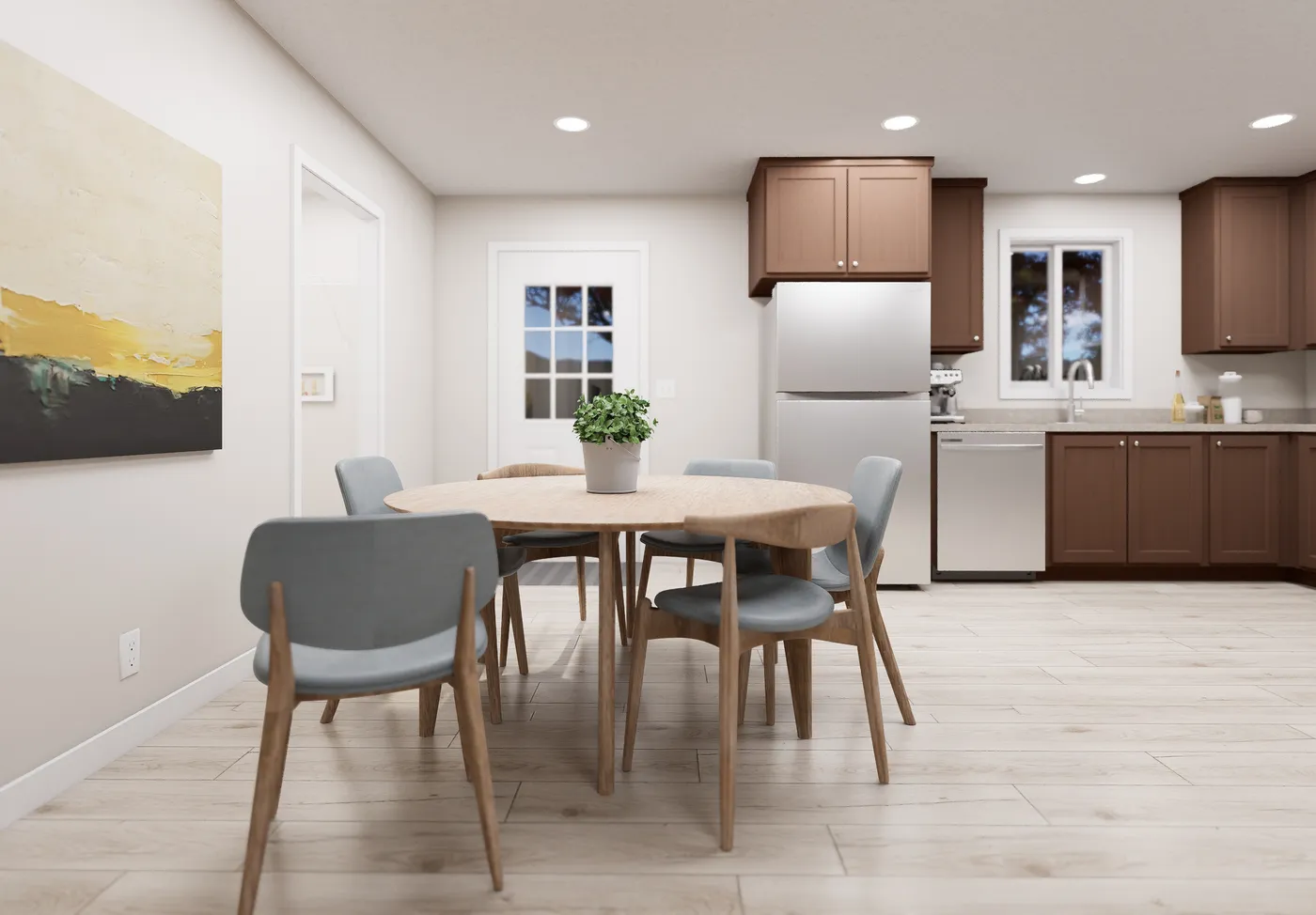 The 5015 IMAGINE Dining Area. This Manufactured Mobile Home features 3 bedrooms and 2 baths.