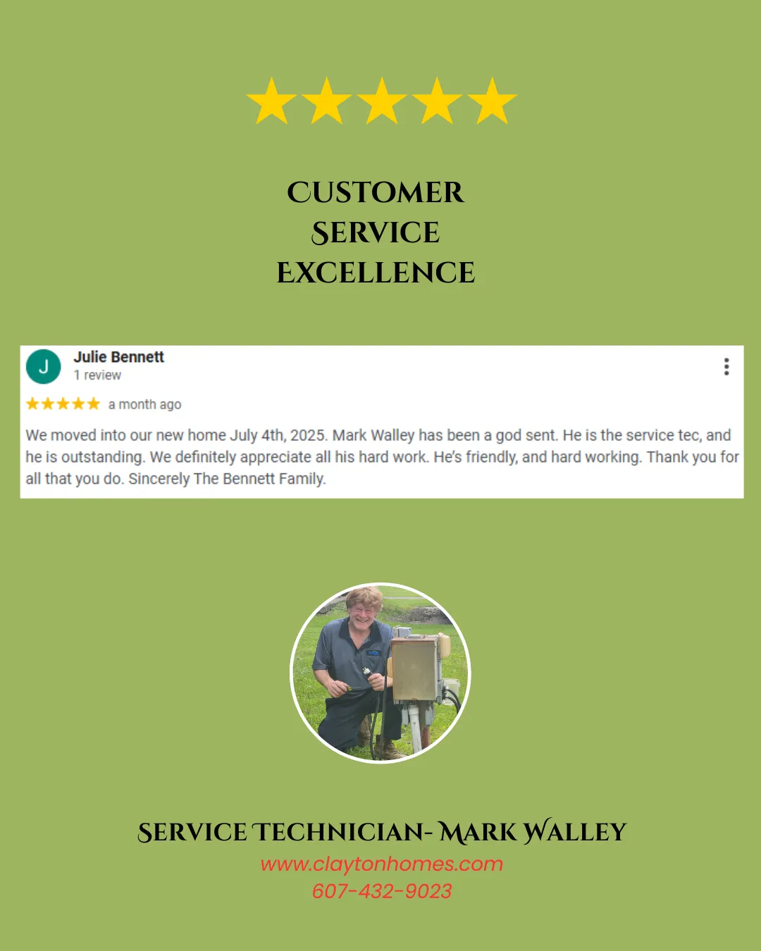 Five-Star Service Spotlight!