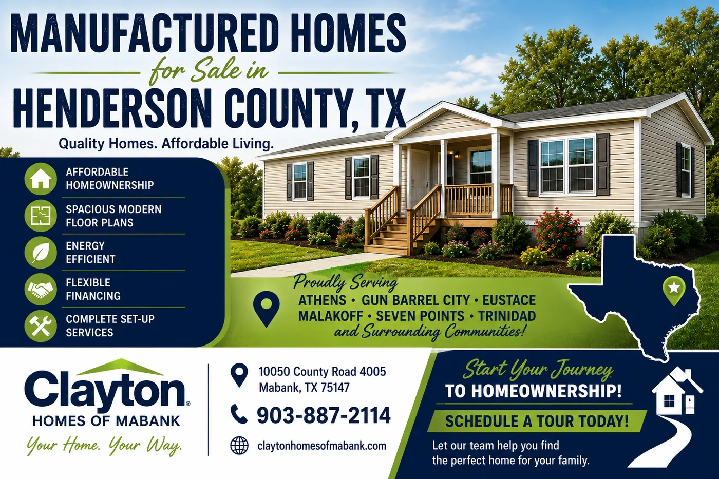 Manufactured Homes for Sale in Henderson County TX