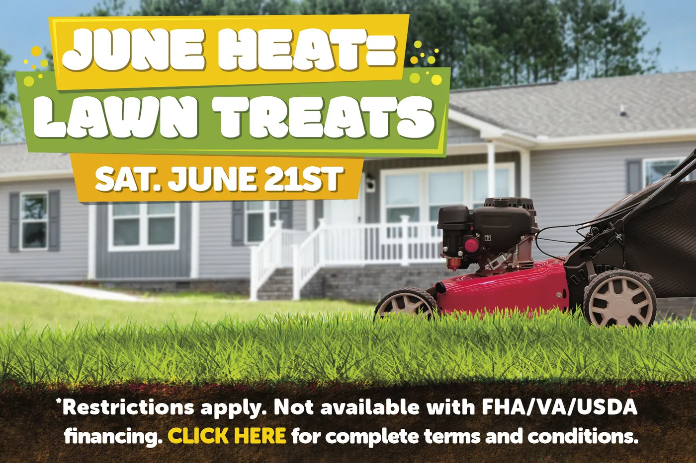 June Heat = Lawn Treats