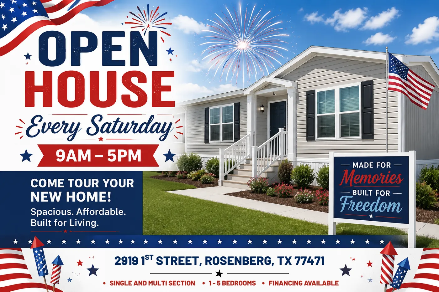 Open House Every Saturday | 9AM–5PM