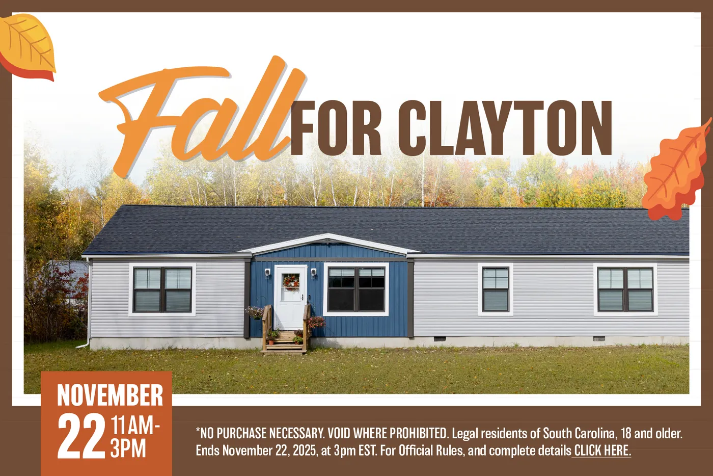 Fall for Clayton Giveaway!