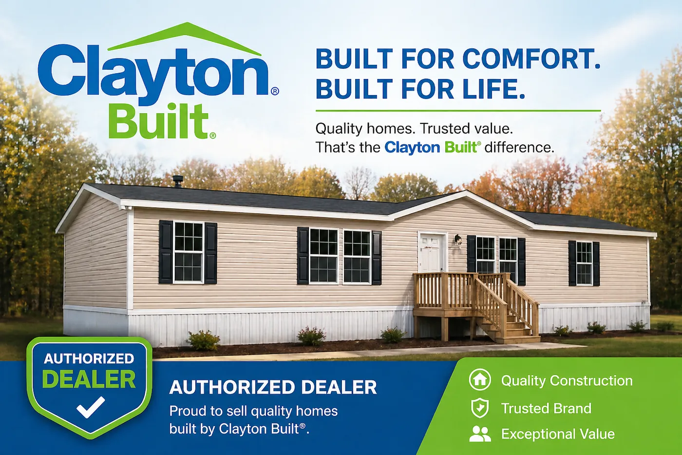 We Are A Clayton Homes Authorized Dealer image